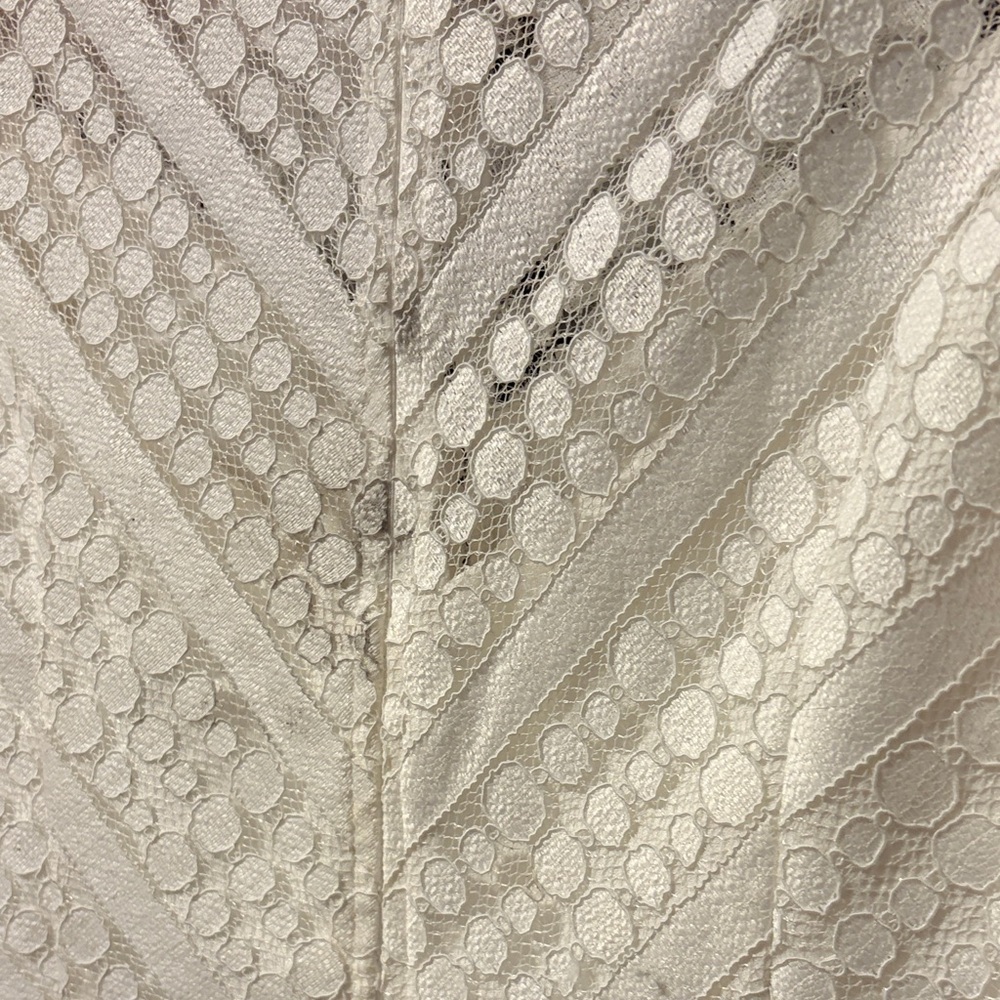 Gianni Bini Black and White Textured Long Sleeve Dress - Picture 6 of 6